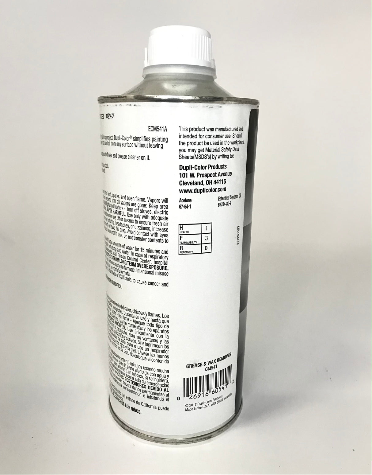 DUPLICOLOR CM541-2 PACK Premium Cleaner Series Grease and Wax Remover - 1 quart