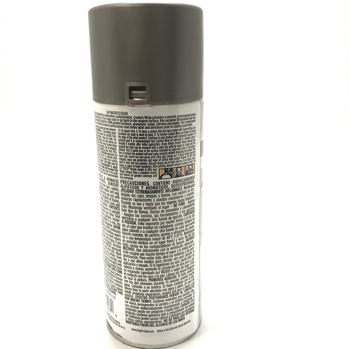 Duplicolor CWRC797 - 2 Pack Custom Wrap Removable Paint Matte Graphite - 11oz