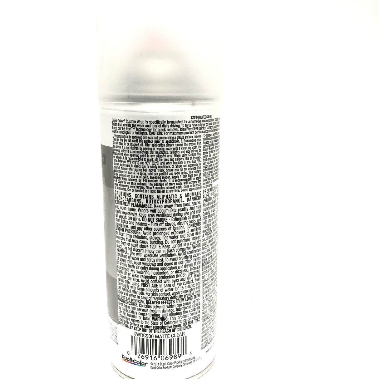 Duplicolor CWRC900 Custom Wrap Removable Paint Matte Clear - 11oz