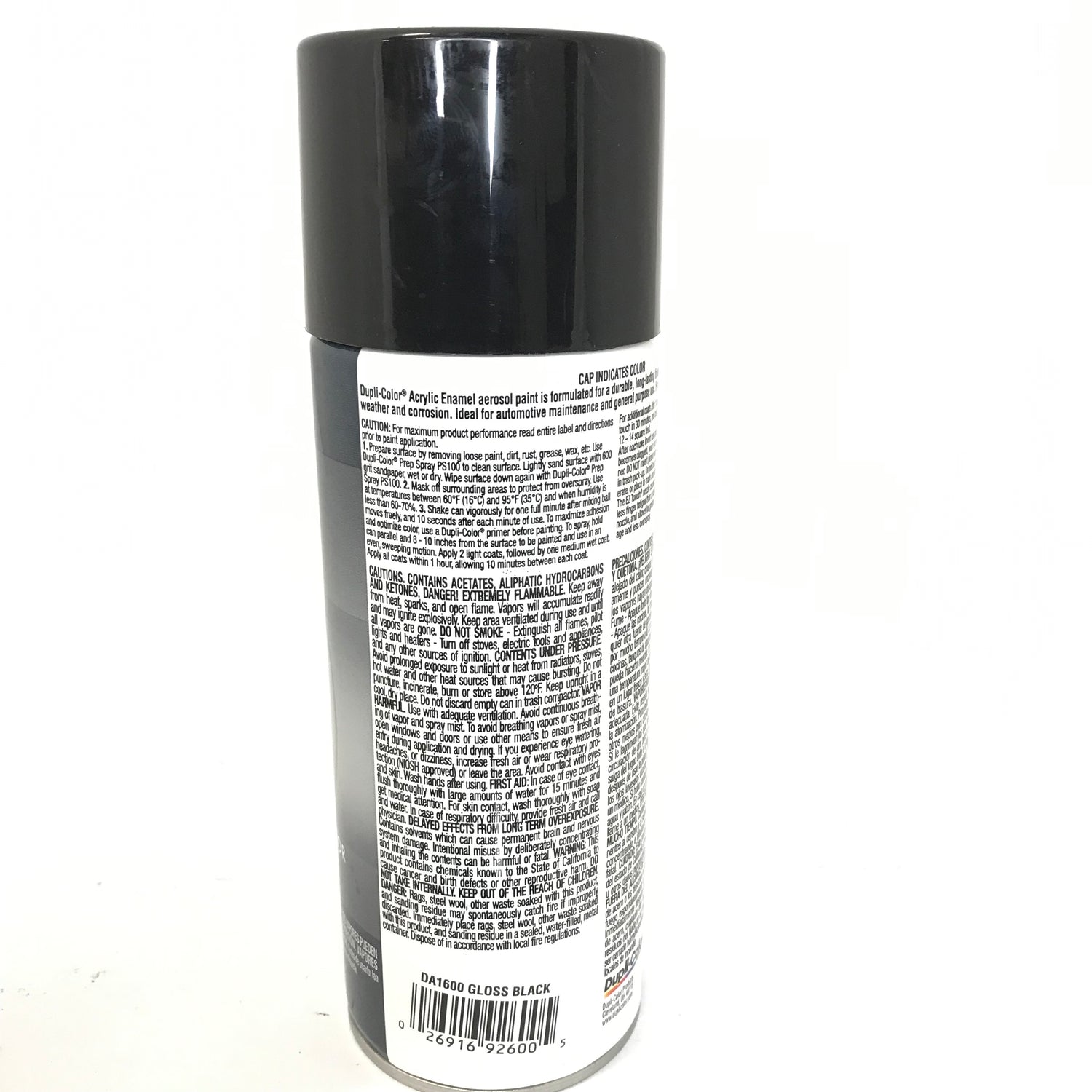 Dupli-Color DA1600 - 3 Pack Gloss Black Acrylic Enamel Multi-Purpose Coating - 12 oz. ea.