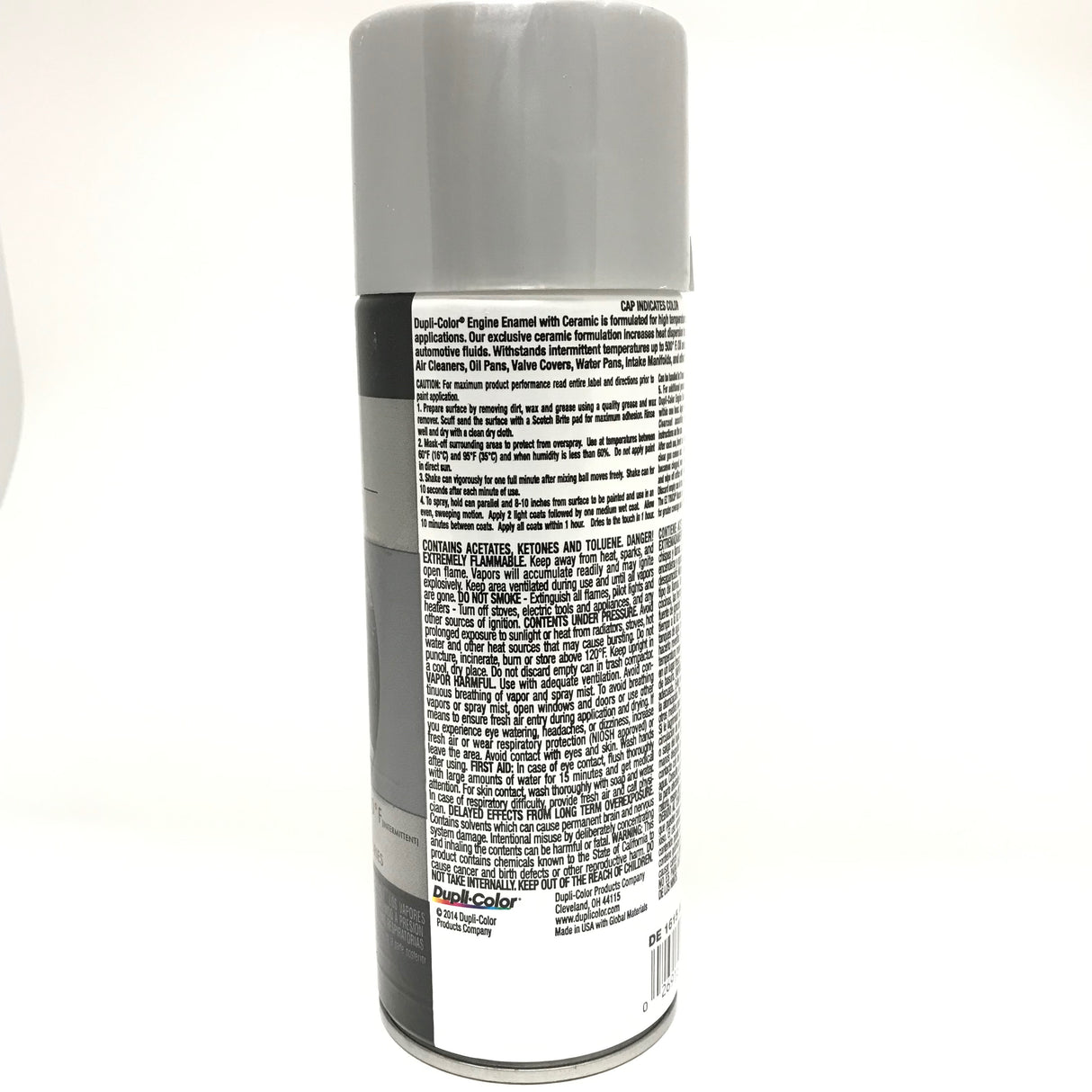 Duplicolor DE1615 Engine Enamel Paint with Ceramic Aluminum Color - 12 oz