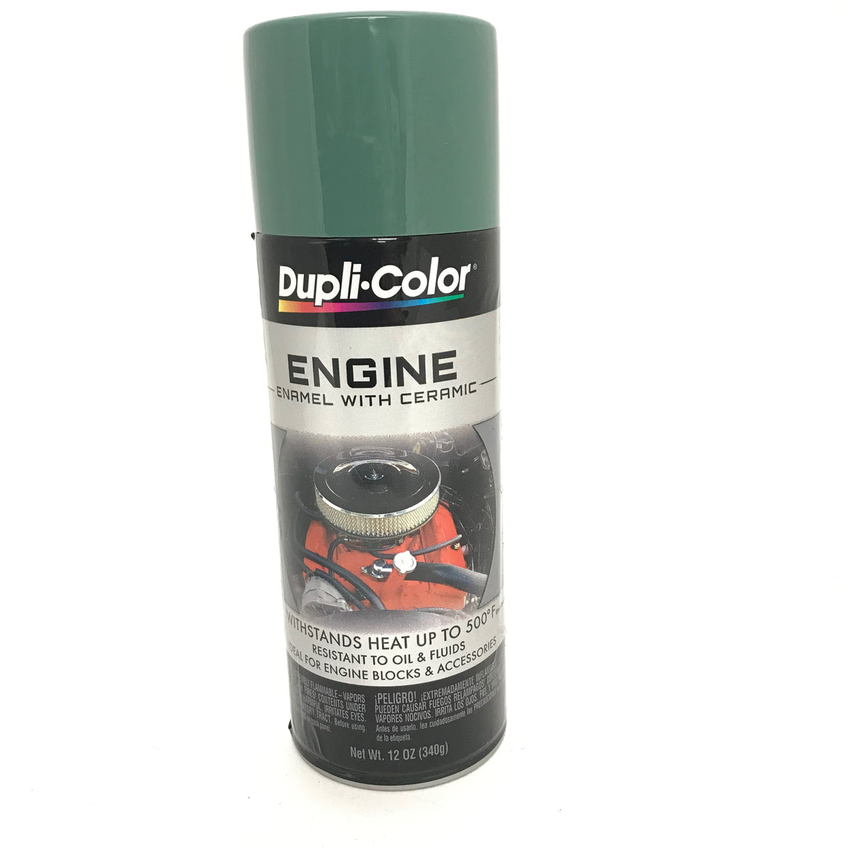 Duplicolor DE1618 Engine Enamel Paint with Ceramic Detroit Diesel Alpine Green - 12 oz