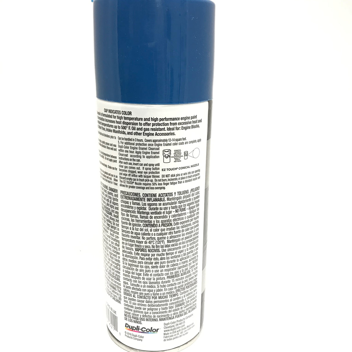 Duplicolor DE1621 Engine Enamel Paint w/ Ceramic, OLD FORD BLUE - 12 oz Aerosol