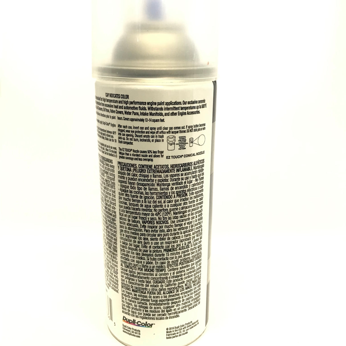 Duplicolor DE1636 Engine Enamel with Ceramic Gloss Clear color - 12 oz Aerosol Can