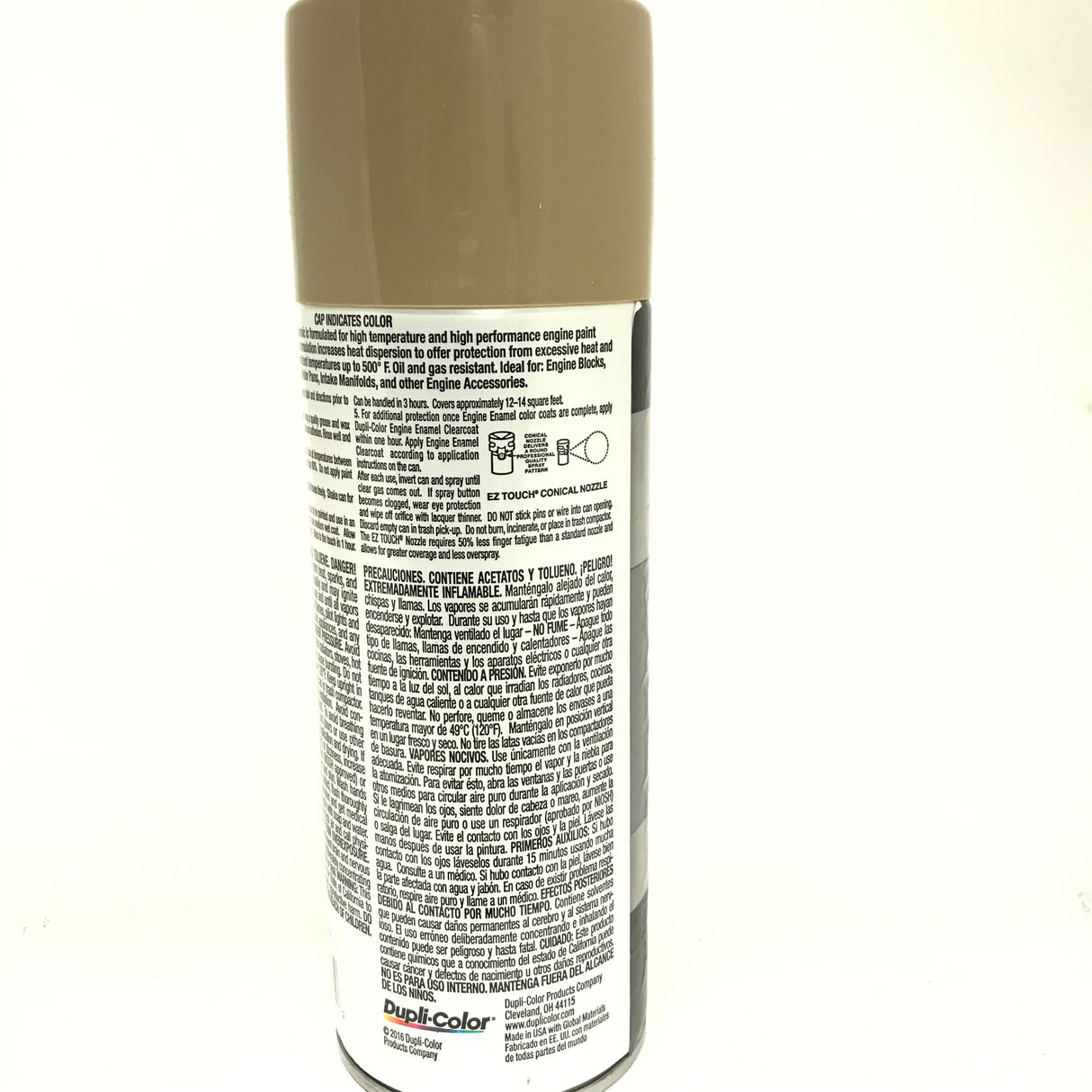 Duplicolor DE1638-6 PACK Engine Enamel Paint w/ Ceramic, CUMMINS BEIGE - 12 oz