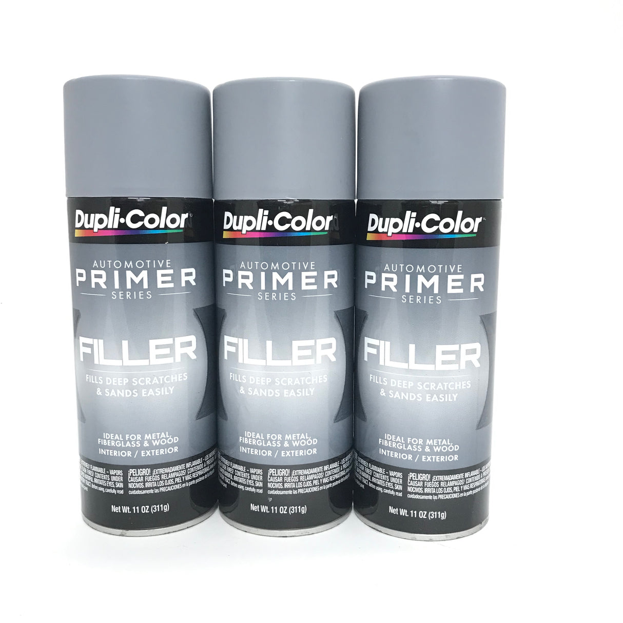 Duplicolor FP101-3 PACK Gray Filler Automotive Primer - 11 oz Aerosol Can