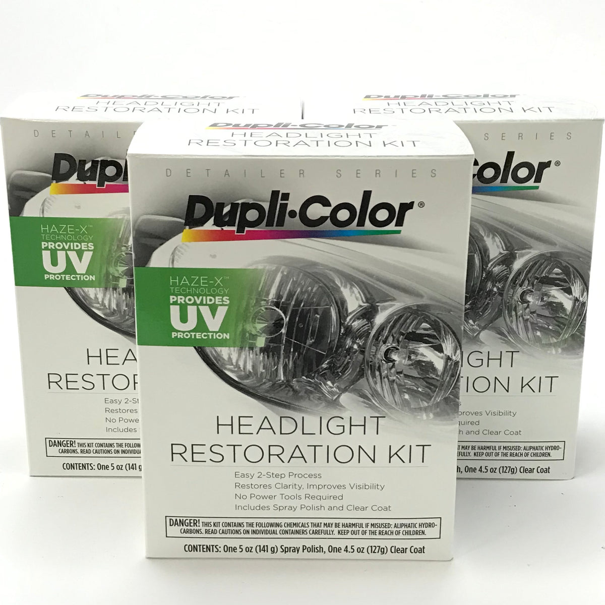 Duplicolor HLR100 Headlight Restoration KitUV Protection Coating Ne