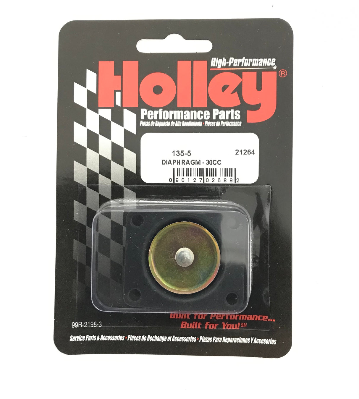 Holley 135-5 Carburetor Accelerator Pump Diaphragm - 30Cc - Rubber
