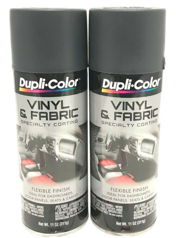 Duplicolor HVP111 - 2 Pack Vinyl & Fabric Spray Paint Charcoal Gray - 11 oz