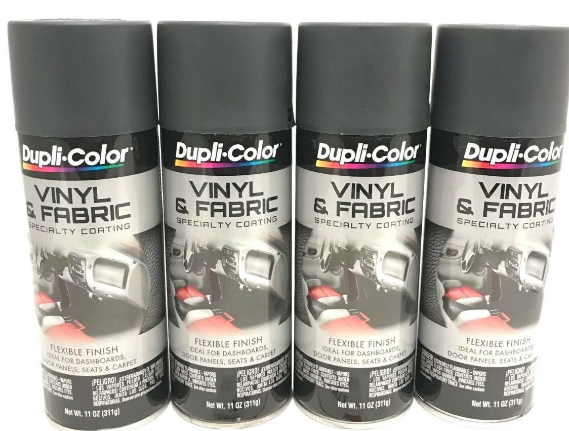 Duplicolor HVP111 - 4 Pack Vinyl & Fabric Paint Charcoal - – Heintz Sales