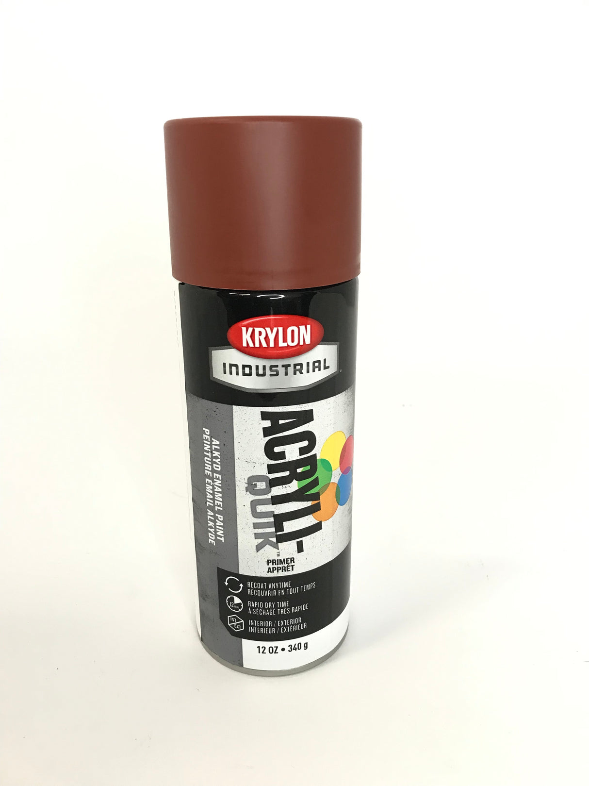 Krylon K01317A07 Acryli-Quik RUDDY BROWN Primer - Alkyd Enamel - 12 oz