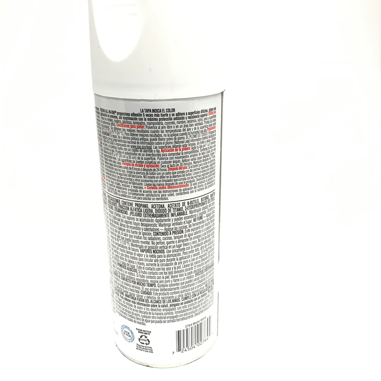 KRYLON 2764-4 PACK MATTE WHITE All-In-One Fusion Paint & Primer - No-Peel - 12 oz Aerosol