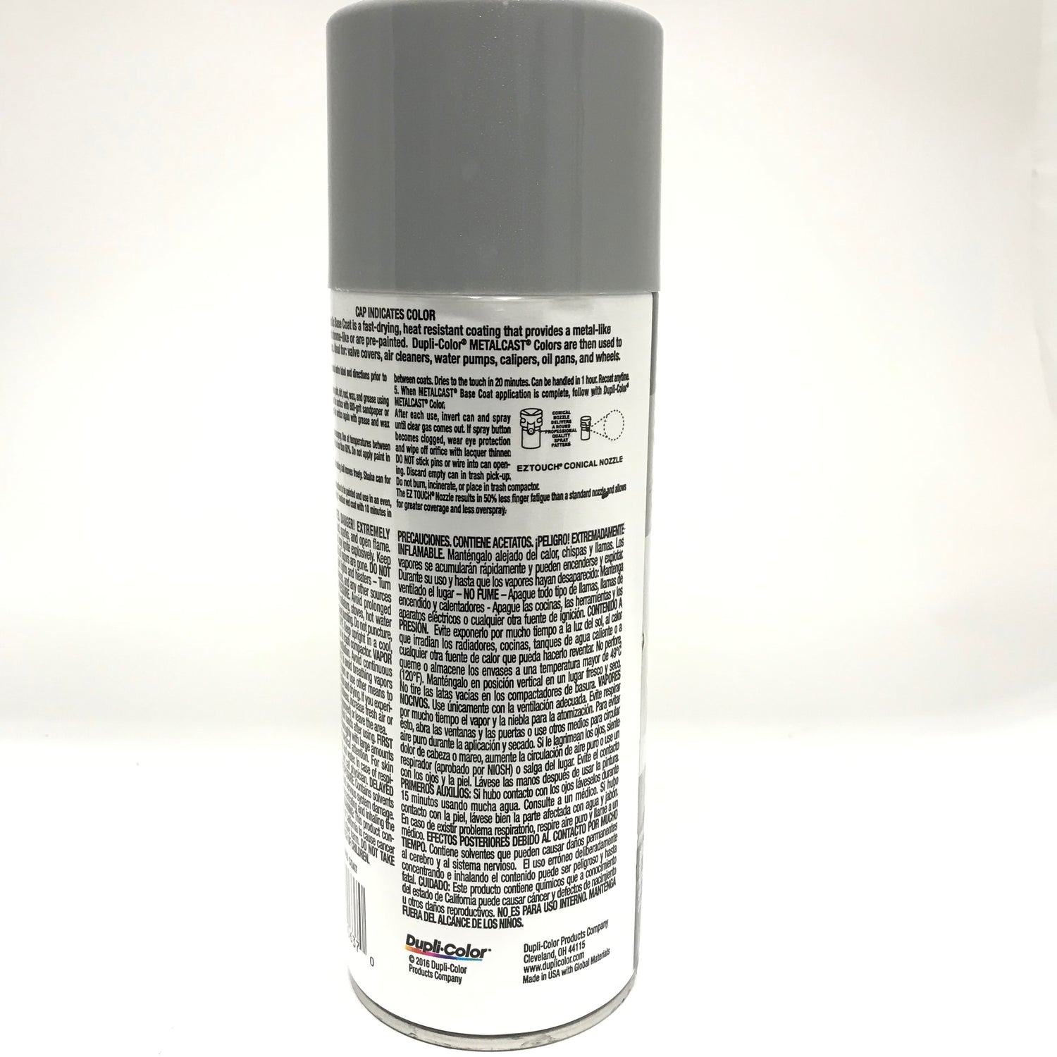 Duplicolor MC100 Metalcast Bright Metal Coat Anodized Automotive Paint - 11 oz
