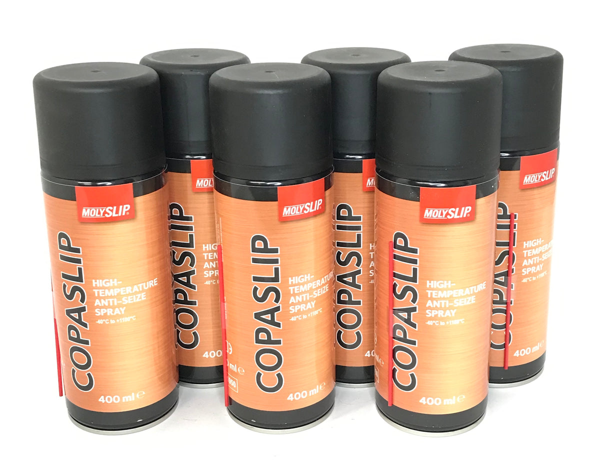 MLS 4477 Molyslip Copaslip High-Temperature Anti-Seize Aerosol Spray - 6 PACK