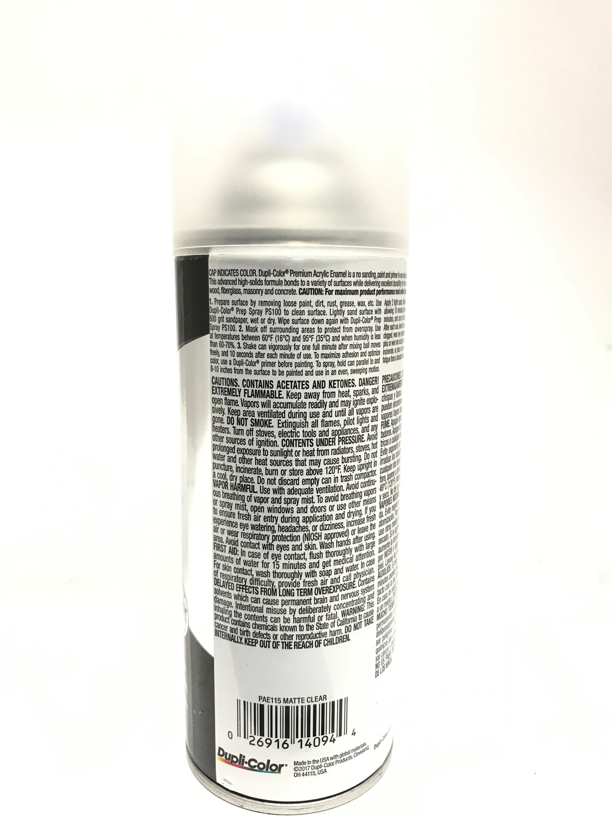 Duplicolor PAE115-3 PACK MATTE CLEAR Premium Acrylic Enamel -Max Rust Protection - 12 OZ