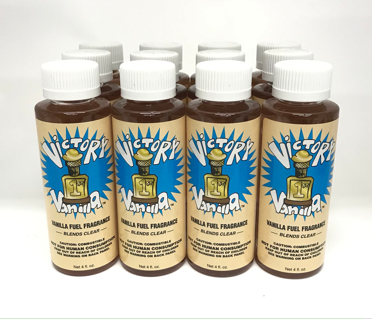 Power Plus Lubricants-12 PACK VANILLA Fuel Fragrance for Car, Motorcycle, ATV, IMCA - 4 fl oz