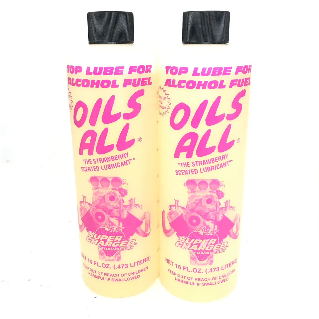 PowerPlus Lubricants Alcohol Top Lube Strawberry Scented 16oz-Liquid Power Upper Cylinder Lube - 2 PACK