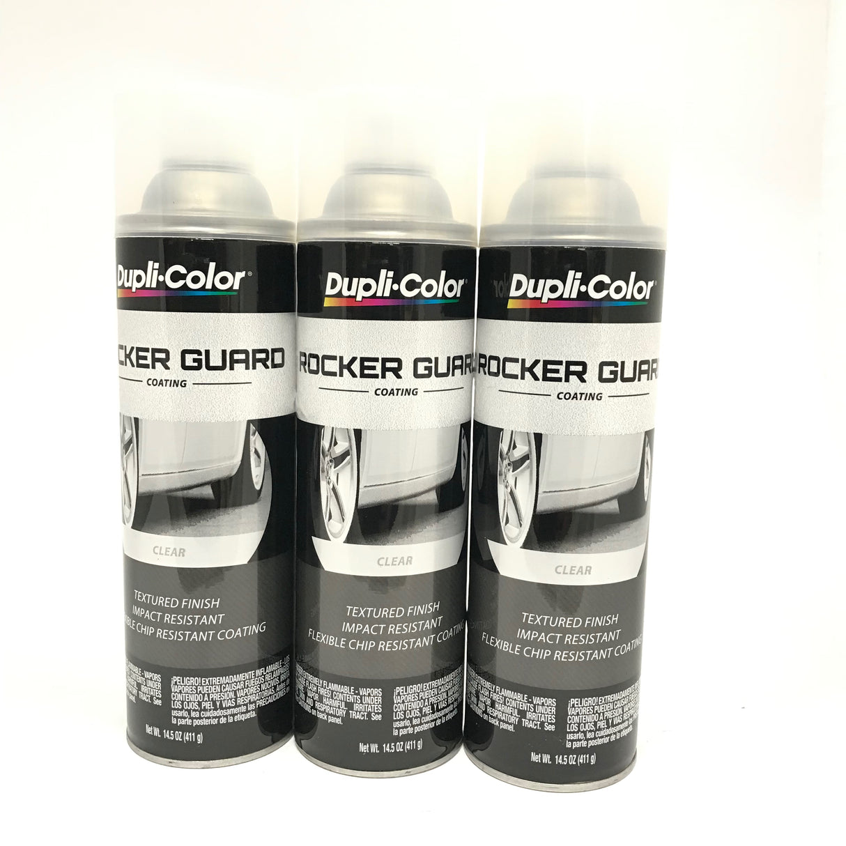 Duplicolor RGA100-3 PACK CLEAR Rocker Guard Coating Impact Resistant - 14.5 oz