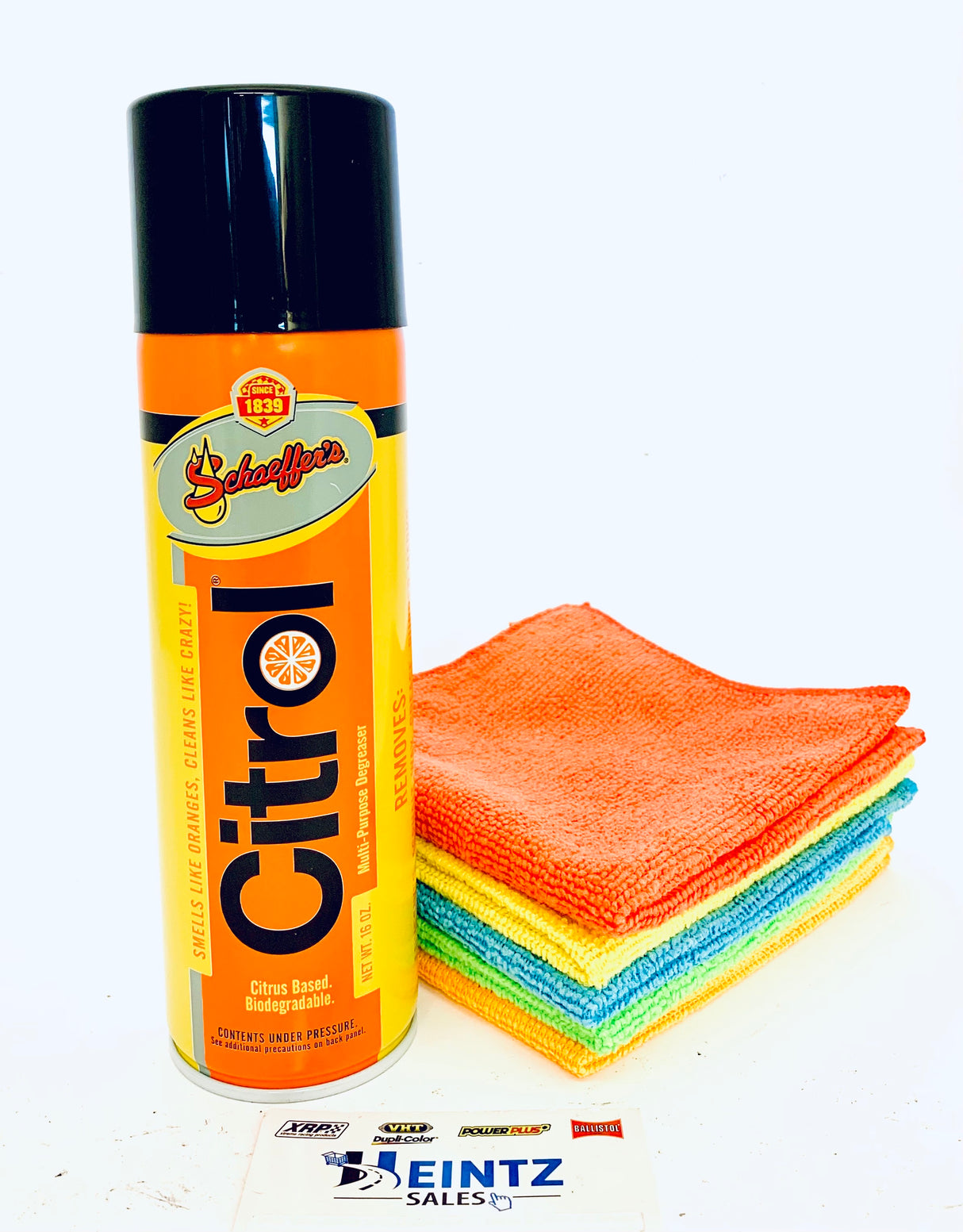 Schaeffer's Citrol 266 16oz MultiPurpose Degreaser Cleaner + 5 microfiber cloths