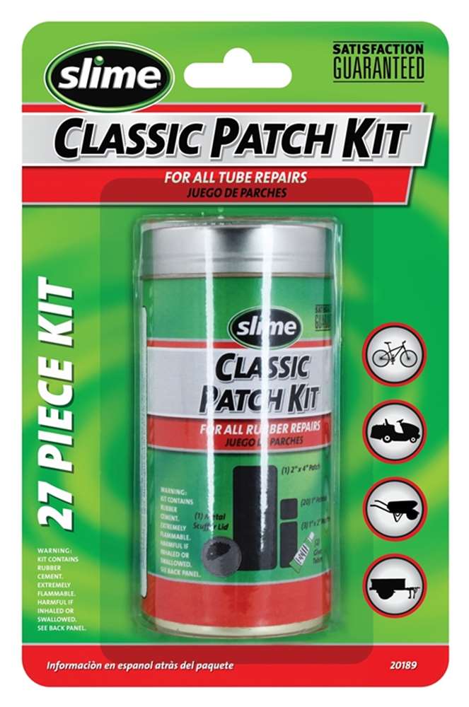 SLIME 20189 Classic Patch Kit for Tube Tires - 27 piece Patch Kit
