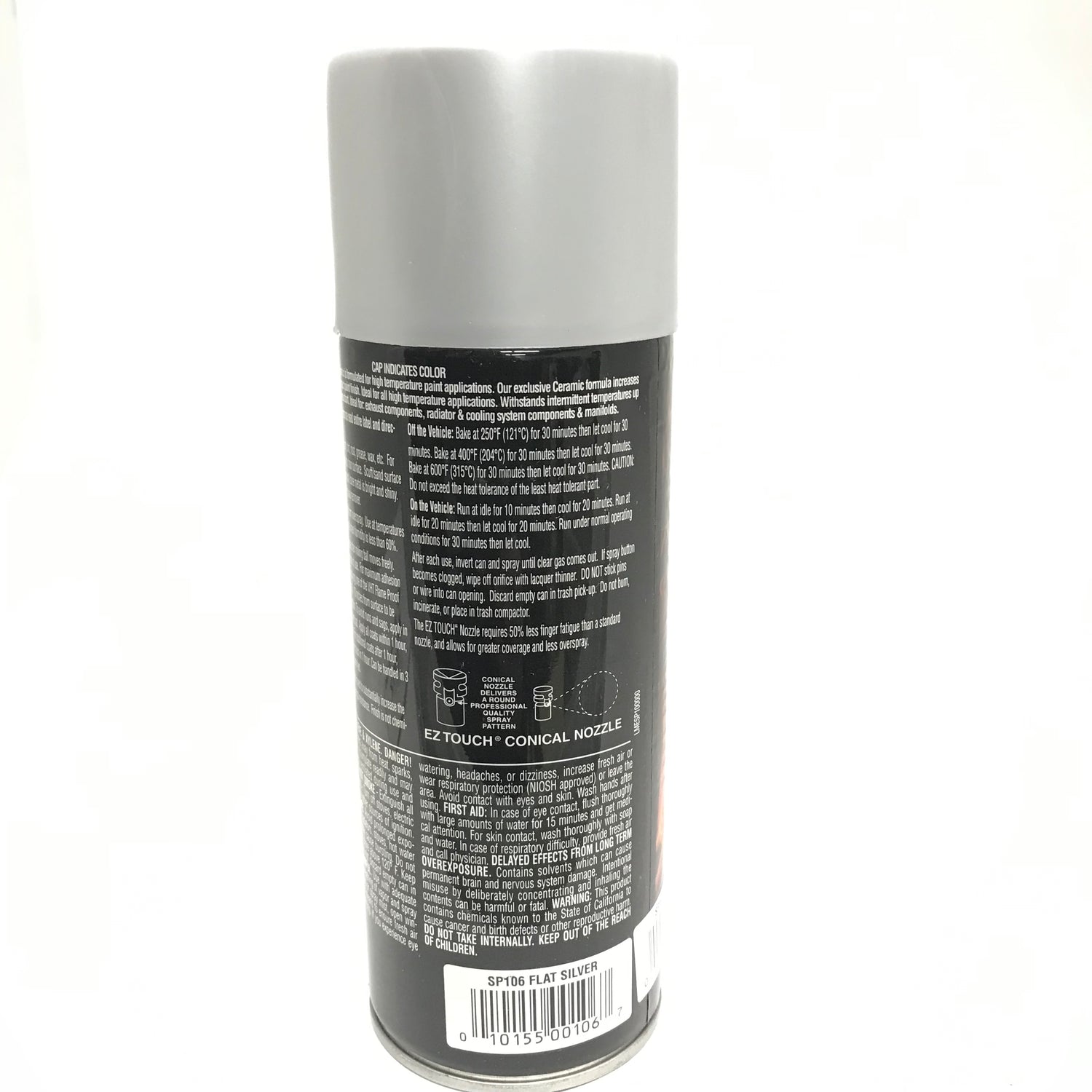 VHT SP106-2 PACK FLAT SILVER High Temperature Flame Proof Header Paint - 11 oz