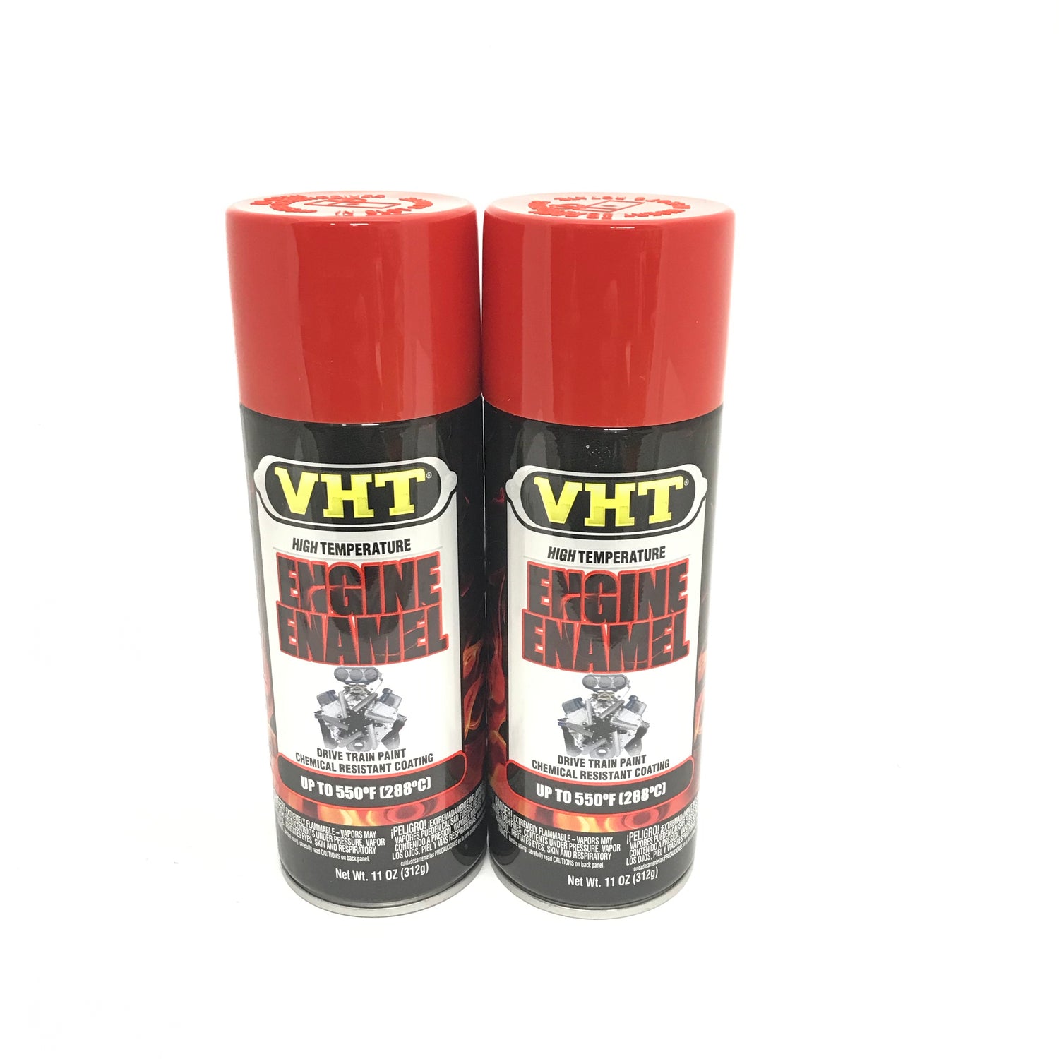 VHT SP123-2 PACK CHEVROLET ORANGE Engine Enamel High Heat Drive Train Paint - 11 oz