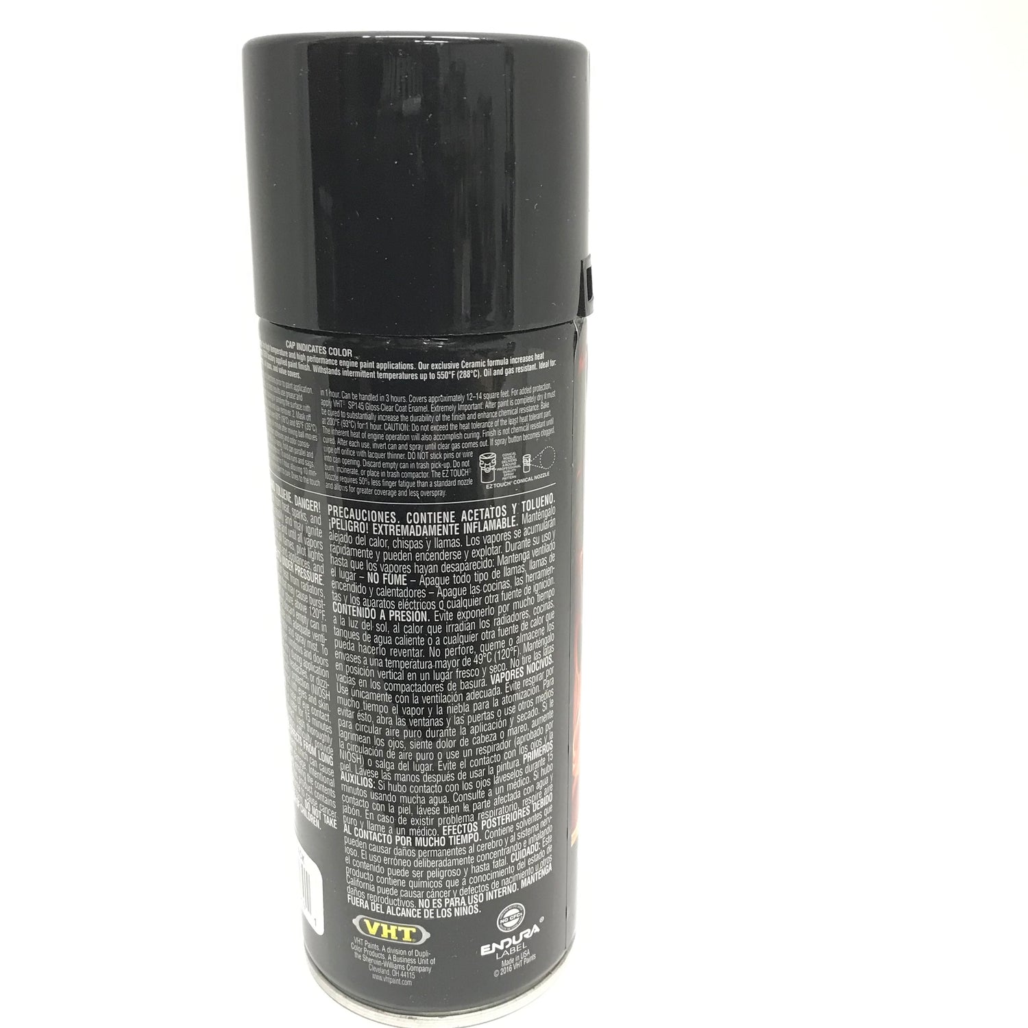 VHT SP124-4 PACK GLOSS BLACK Engine Enamel High Heat Drive Train Paint - 11 oz