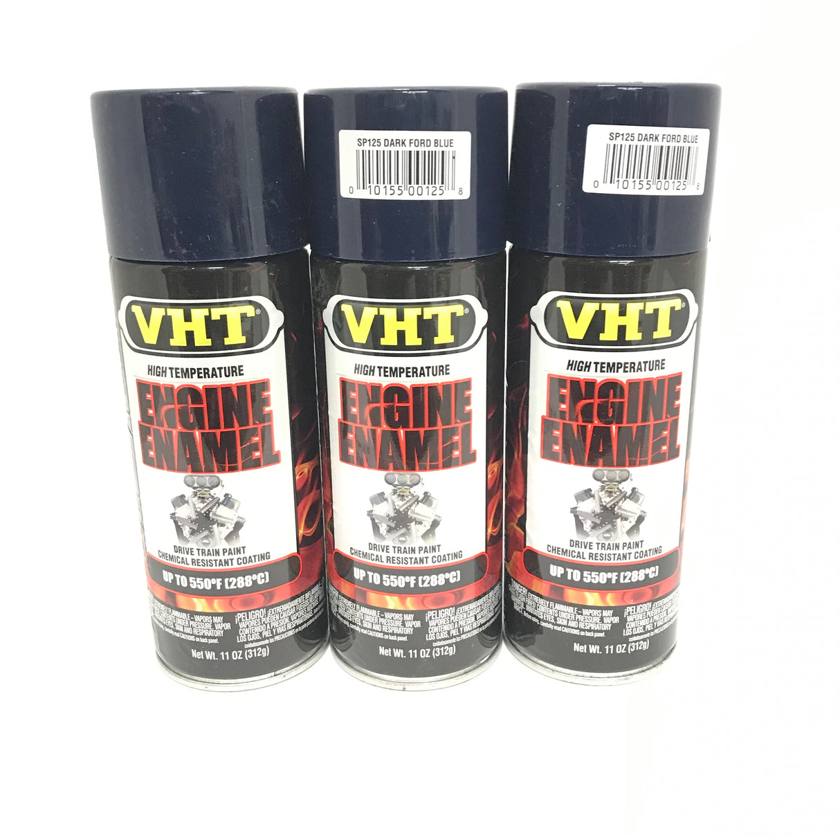 VHT SP125-3 PACK FORD DARK BLUE Engine Enamel High Heat Drive Train Paint - 11 oz