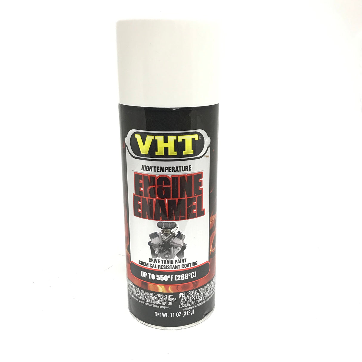 VHT SP129 GLOSS WHITE Engine Enamel High Heat Drive Train Paint - 11 oz