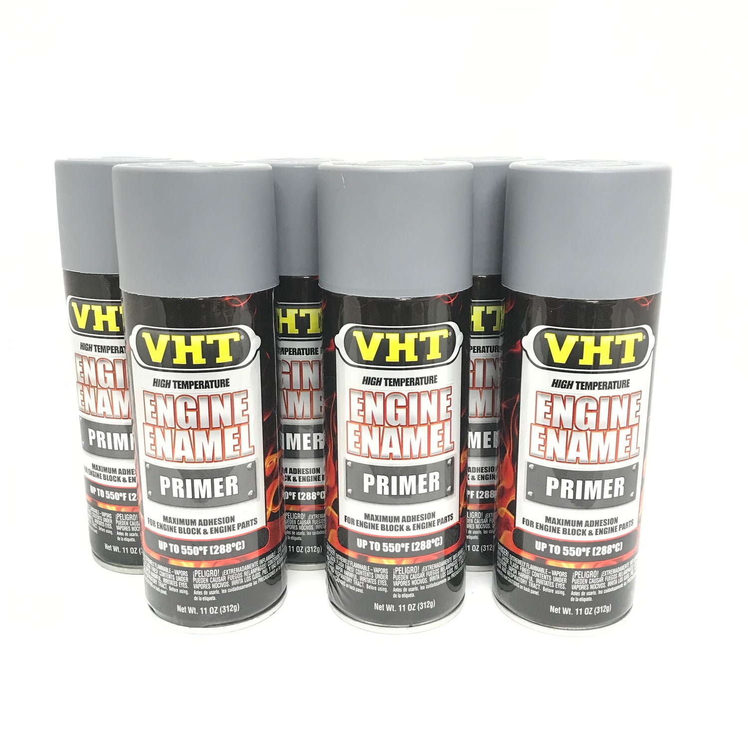 VHT SP148-6 PACK High Temperature Engine Enamel LIGHT GRAY Primer - 11 oz