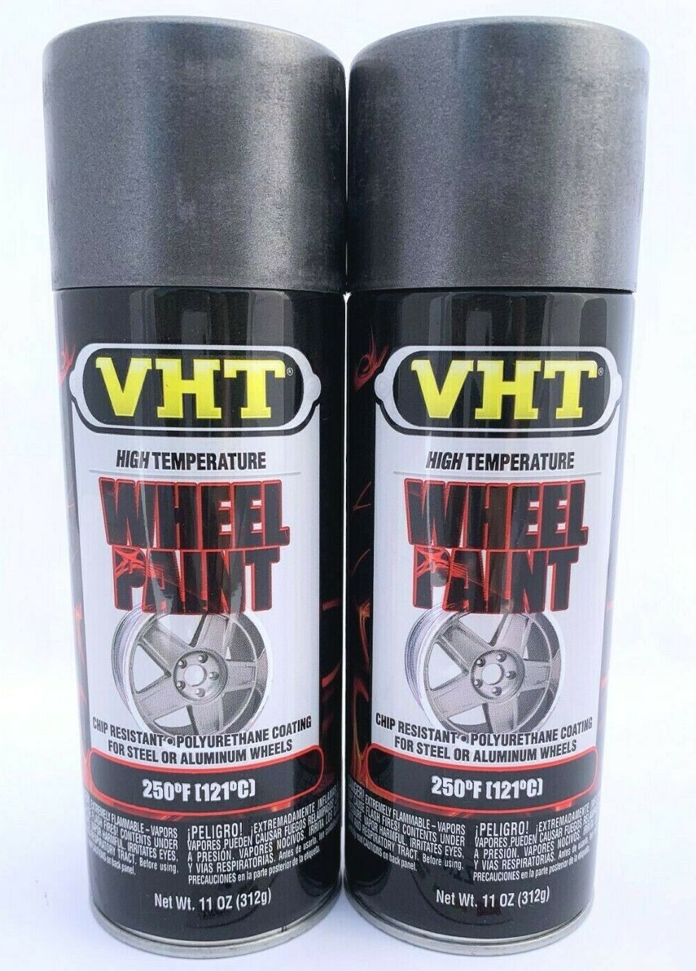 VHT SP189-2 PACK High Temperature GRAPHITE Wheel Paint, Chip Resistant - 11 oz
