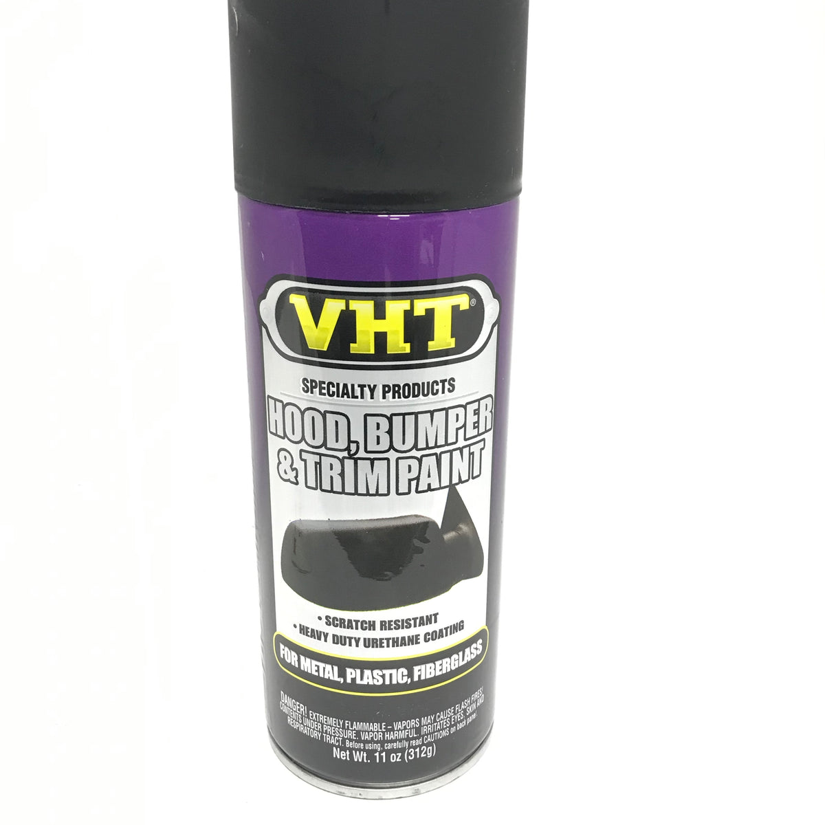 VHT SP27 FLAT BLACK Scratch resistant Hood, Bumper & Trim Paint 11 o