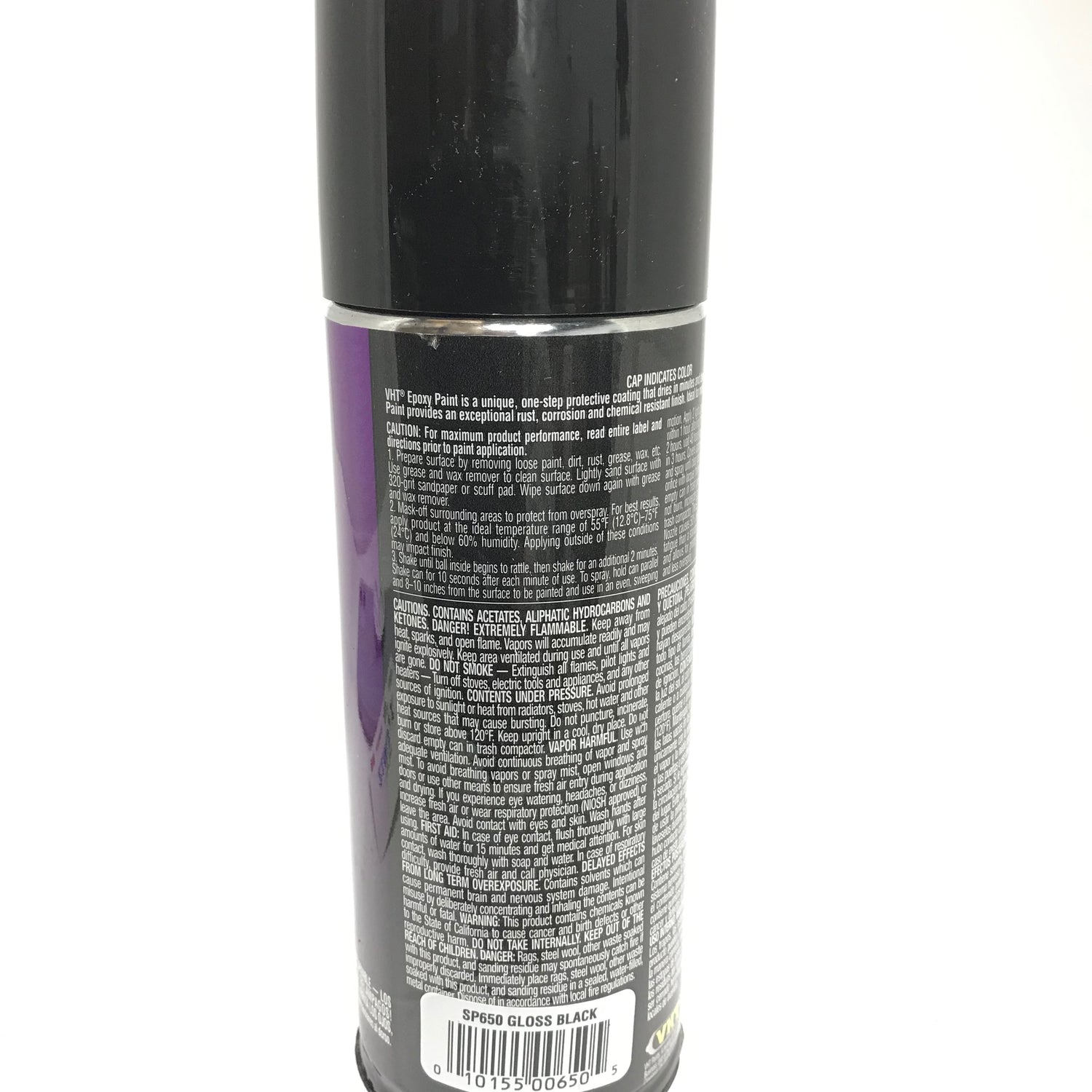 VHT SP650-3 PACK GLOSS BLACK Epoxy Paint. Rust and Salt Resistant - 11 oz