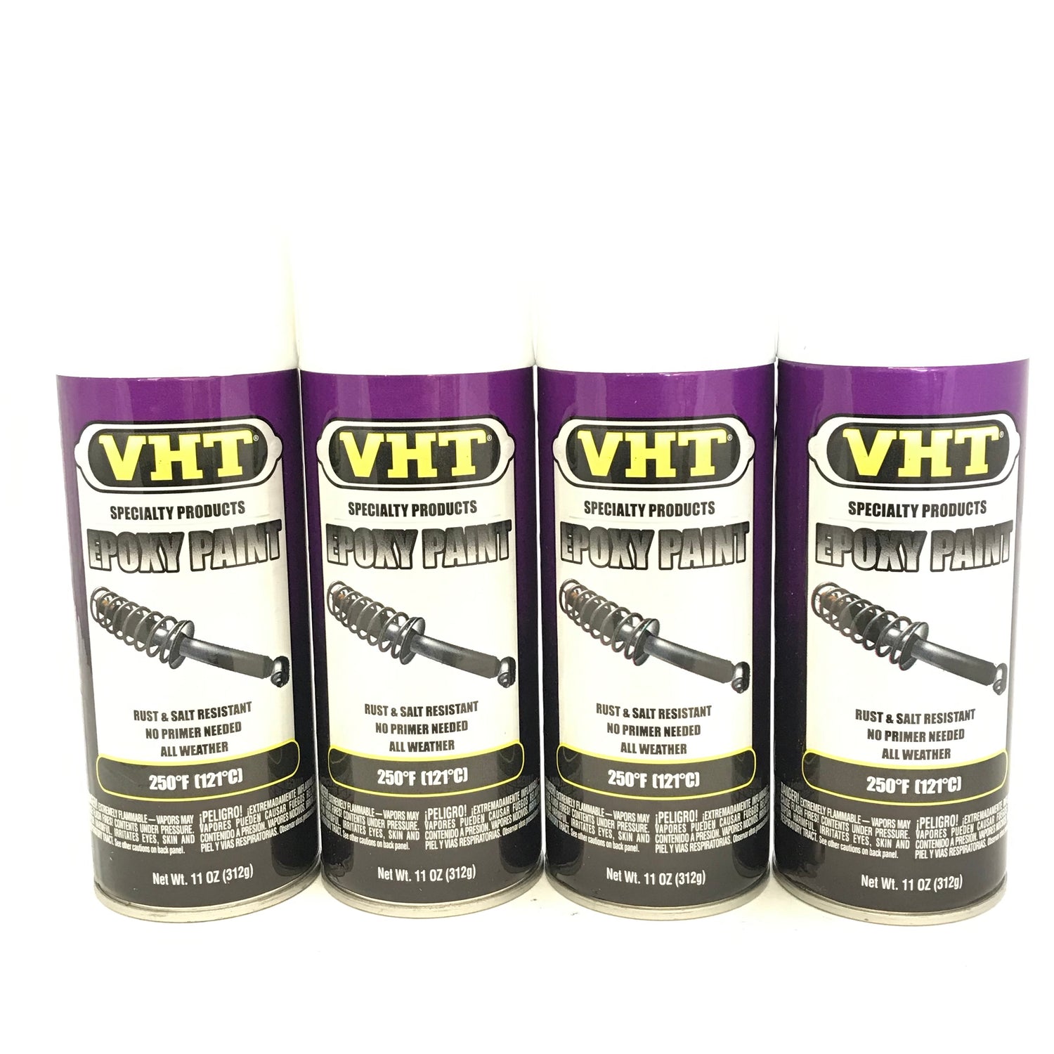 VHT SP651-4 PACK GLOSS WHITE Epoxy Paint. Rust and Salt Resistant - 11 oz