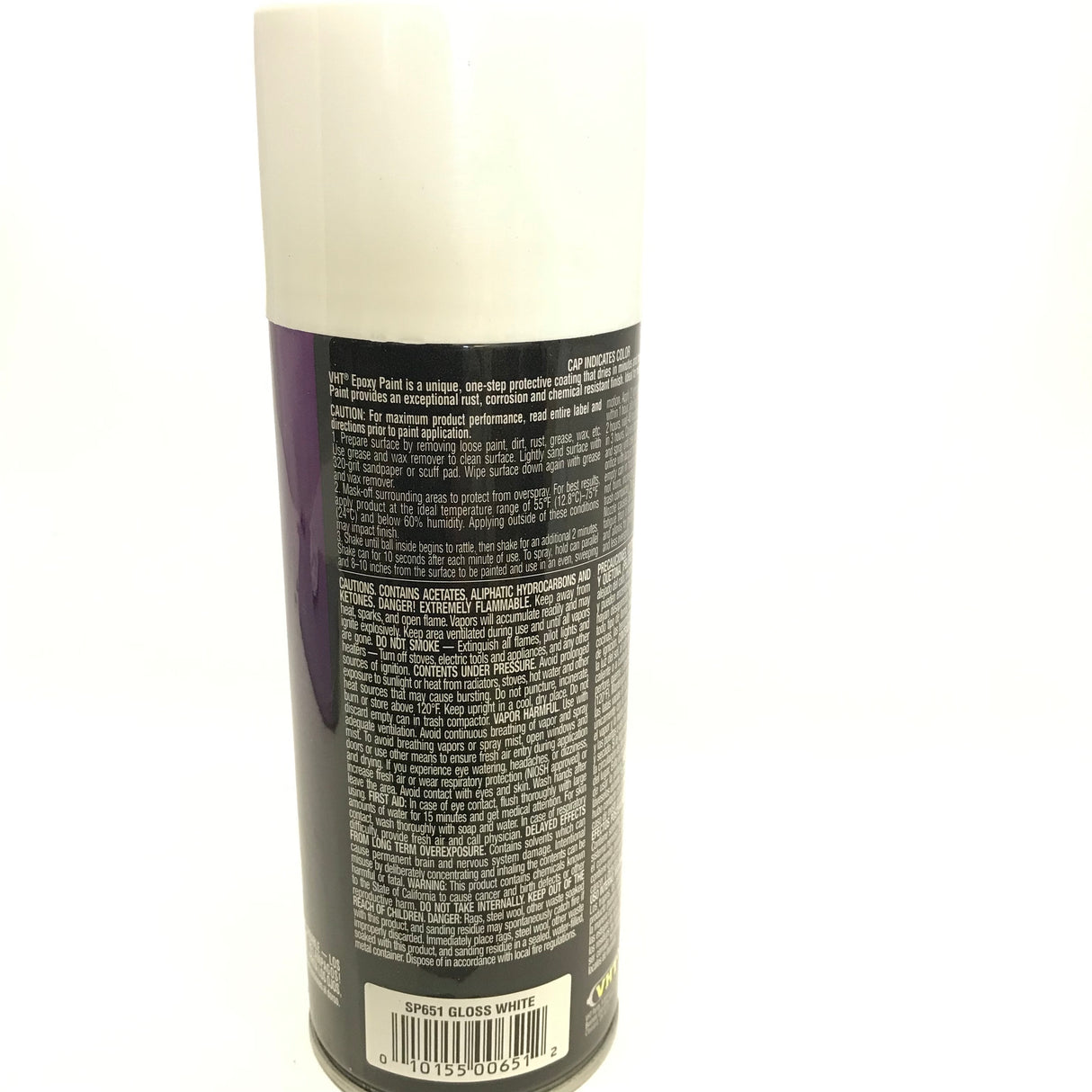 VHT SP651-4 PACK GLOSS WHITE Epoxy Paint. Rust and Salt Resistant - 11 oz