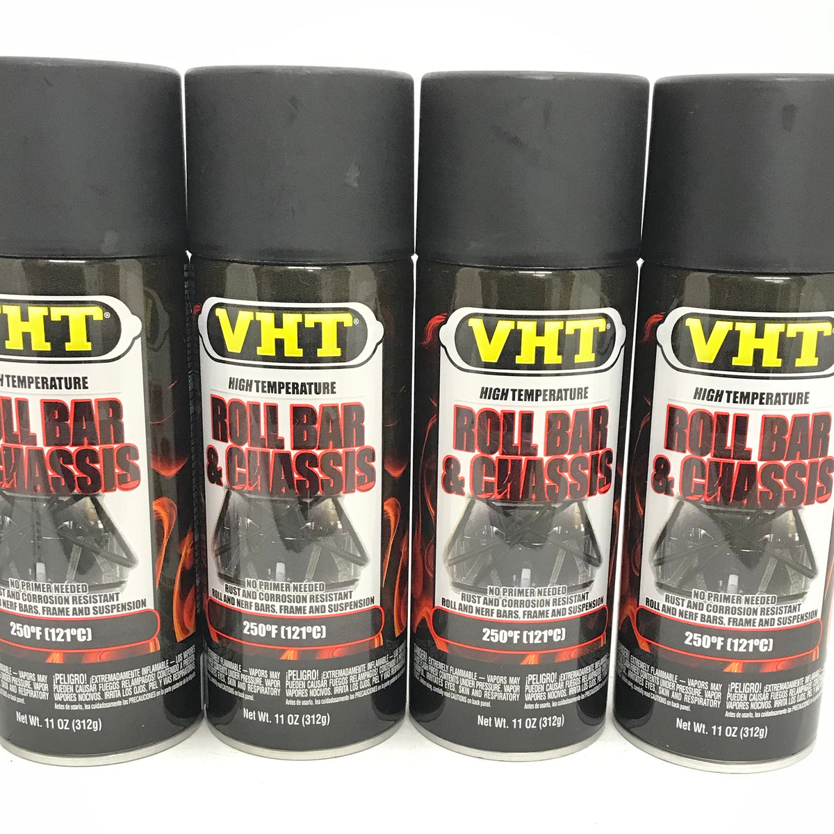 VHT SP6714 PACK High Temperature SATIN BLACK Roll Bar and Chassis Pai