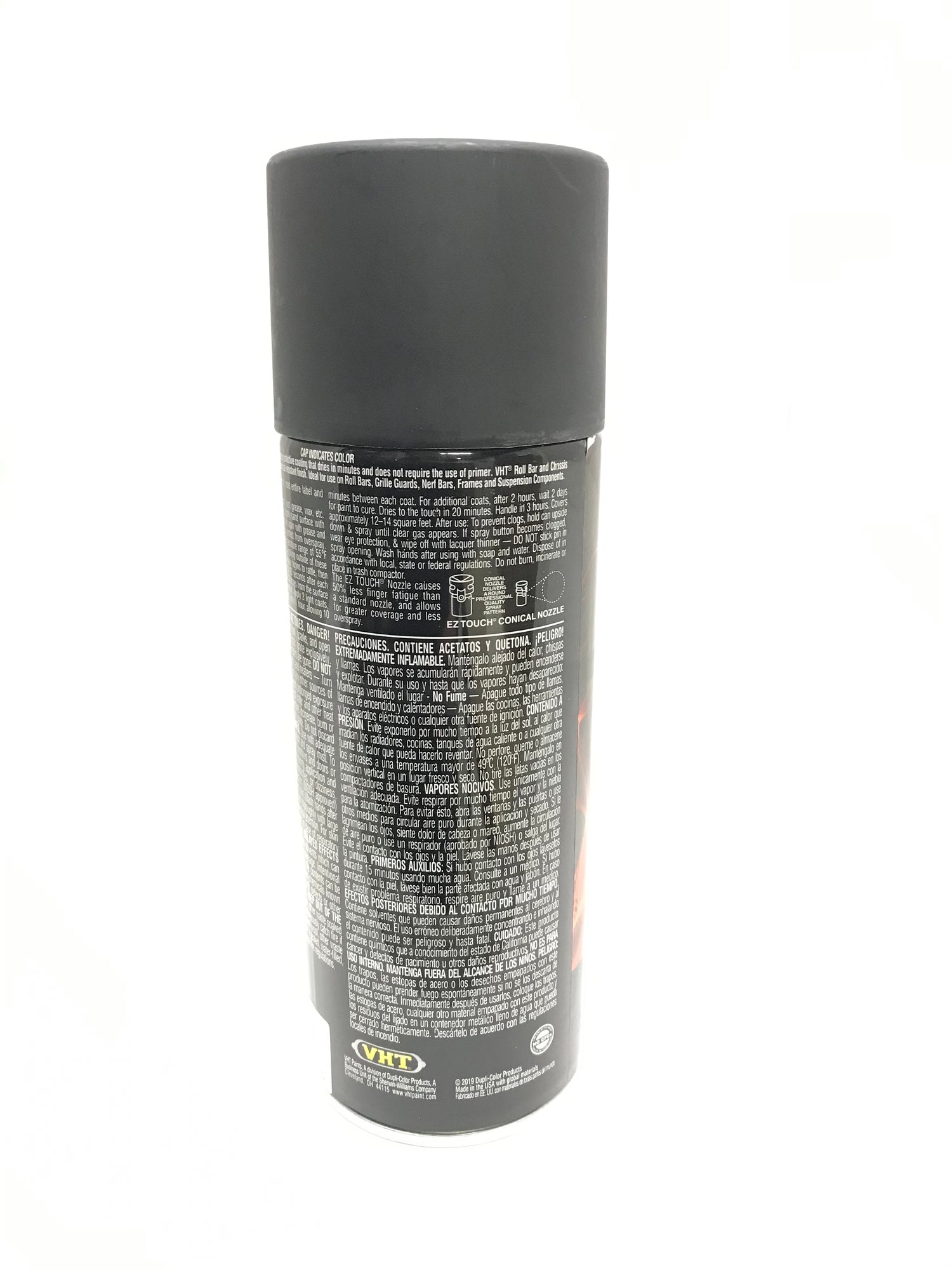 VHT SP671-6 PACK High Temperature SATIN BLACK Roll Bar and Chassis Paint - 11 oz