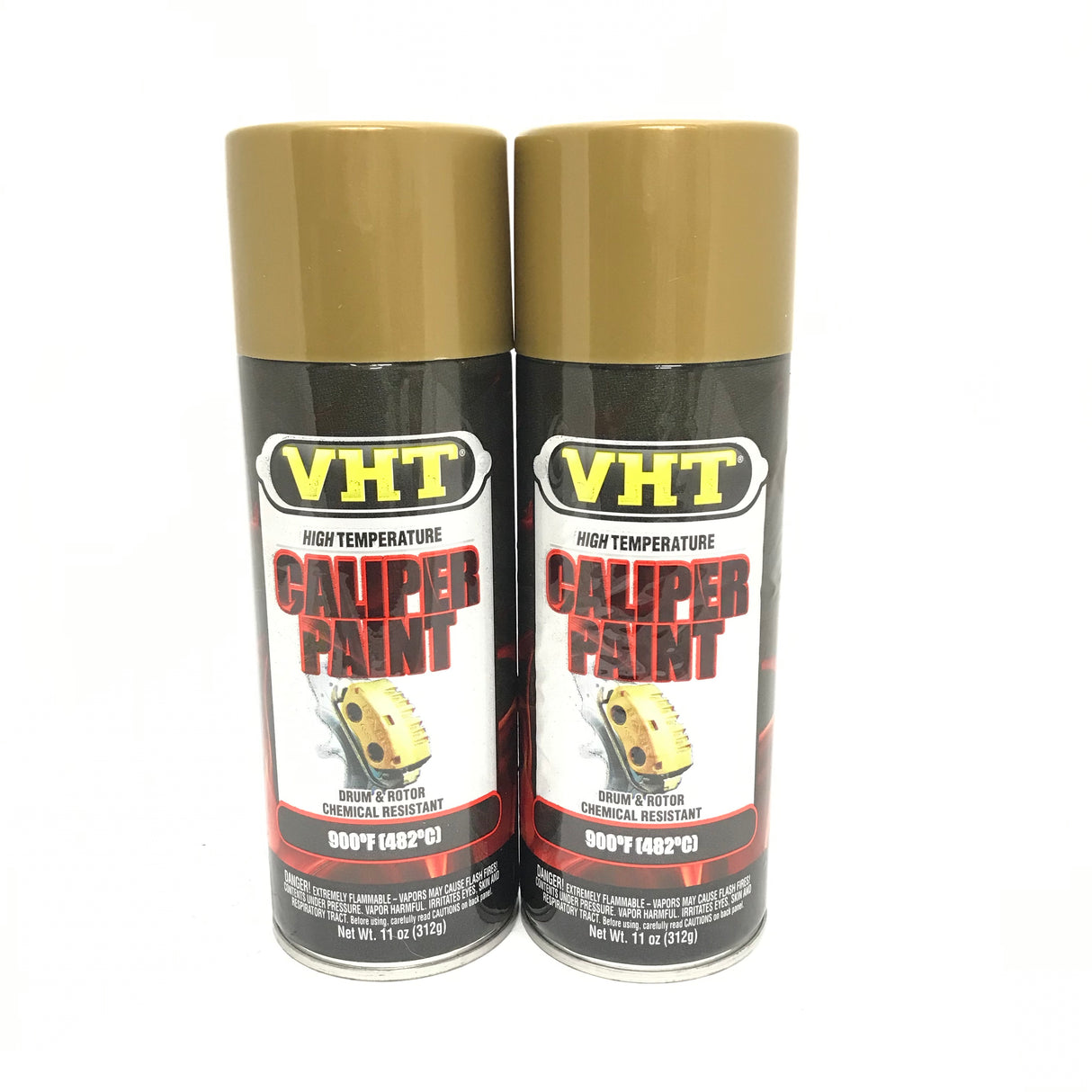 VHT SP736-2 PACK GOLD Brake Caliper Paint, Drums, Rotors Paint - High Heat -11oz
