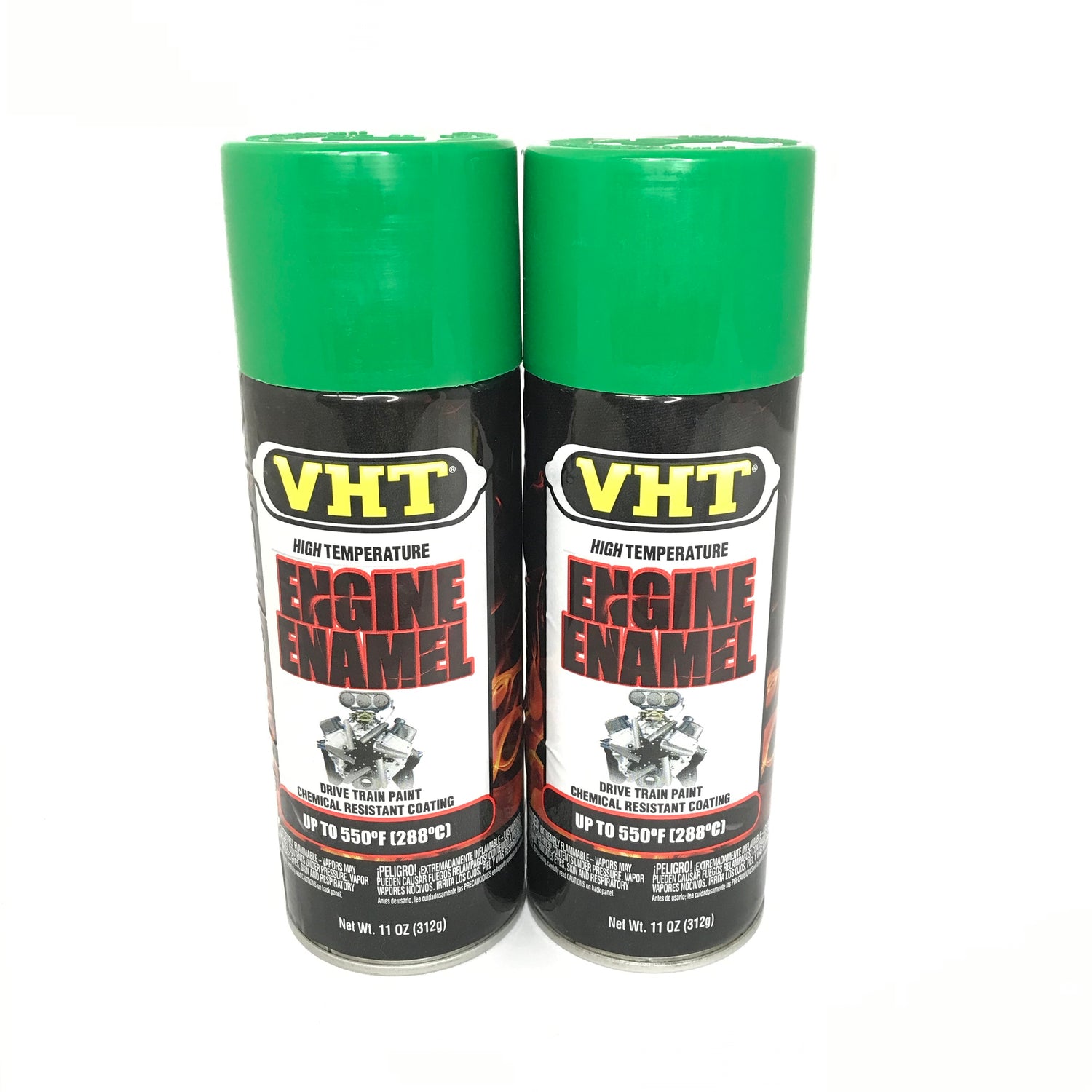 VHT SP760-2 PACK KERMIT GREEN Engine Enamel High Heat Drive Train Paint - 11 oz