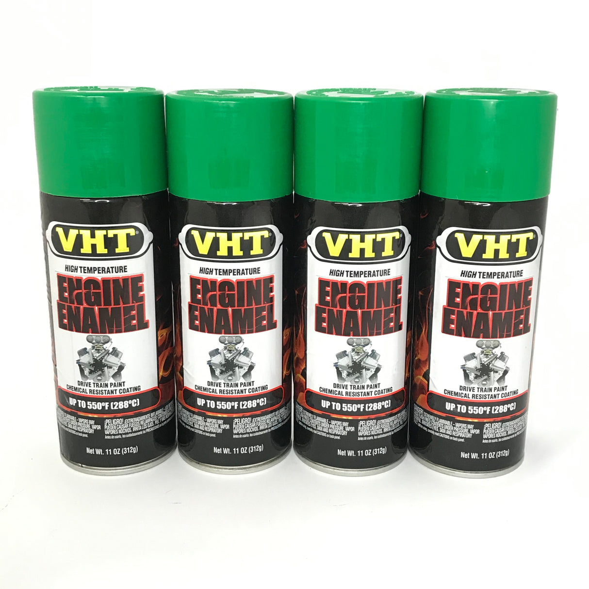 VHT SP760-4 PACK KERMIT GREEN Engine Enamel High Heat Drive Train Paint - 11 oz
