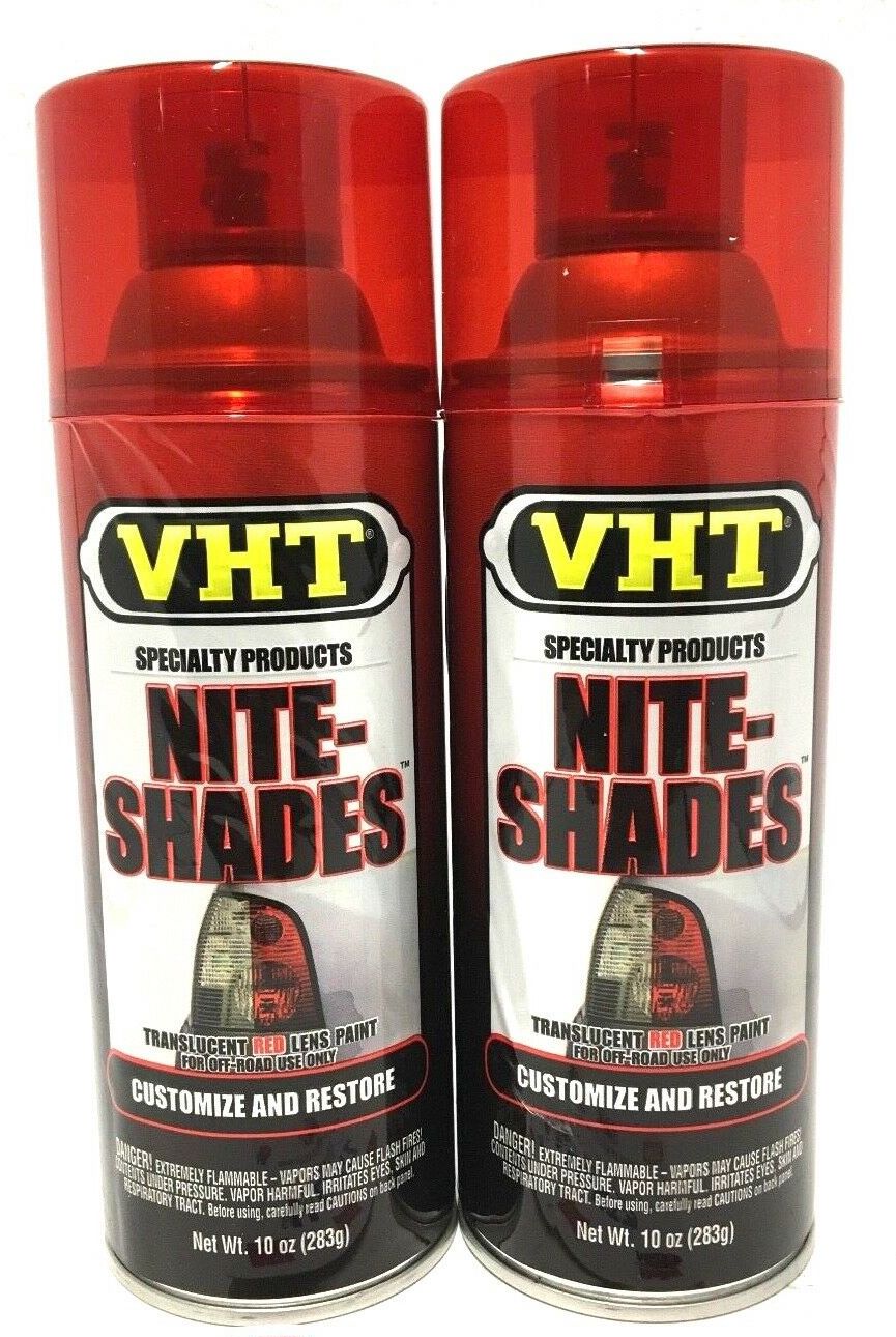 VHT SP888-2 PACK Nite-Shades Translucent RED Lens Paint - 10 oz