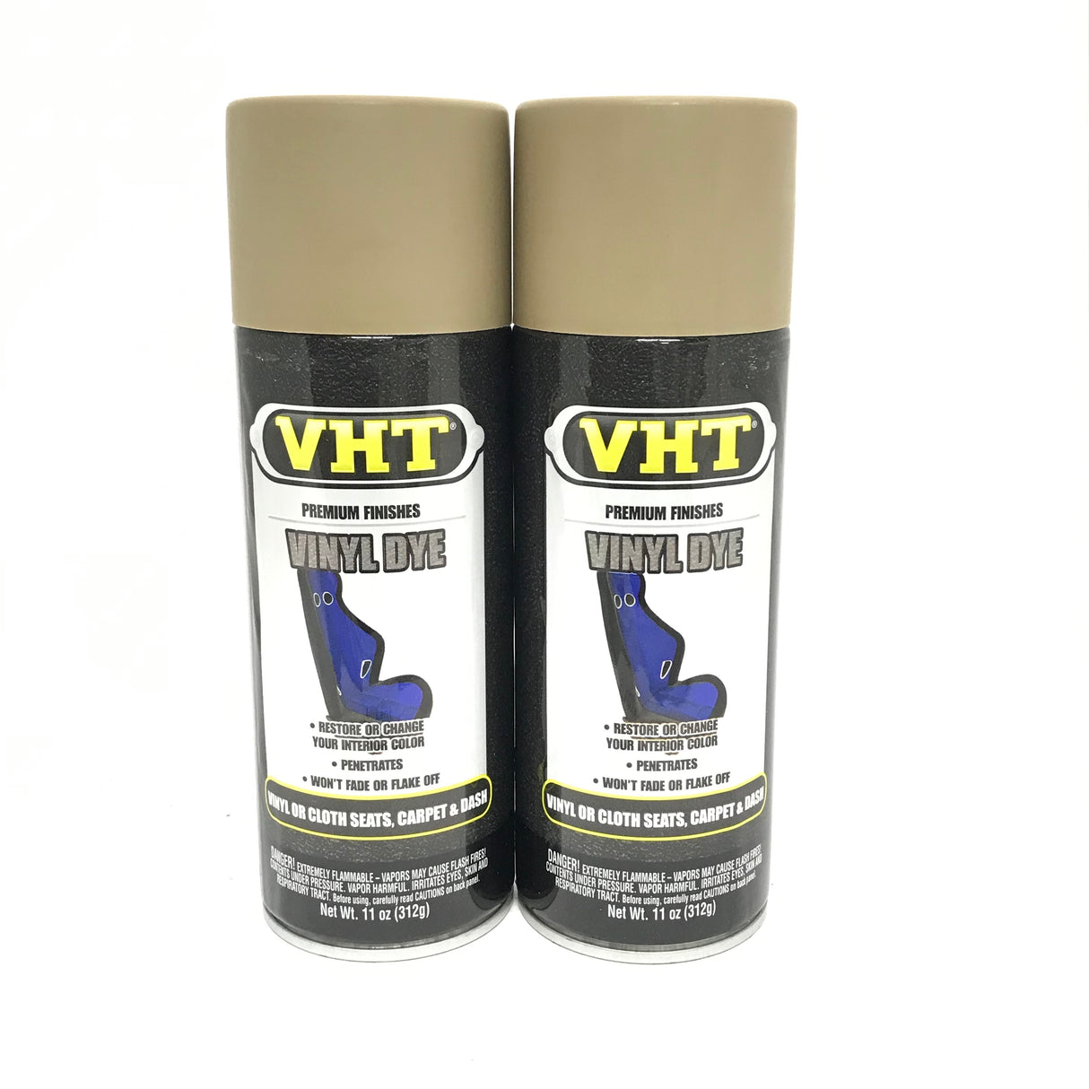 VHT SP944-2 PACK BUCKSKIN TAN Vinyl Dye Carpet, Dashboards, Vinyl Seats, Trunk Carpet