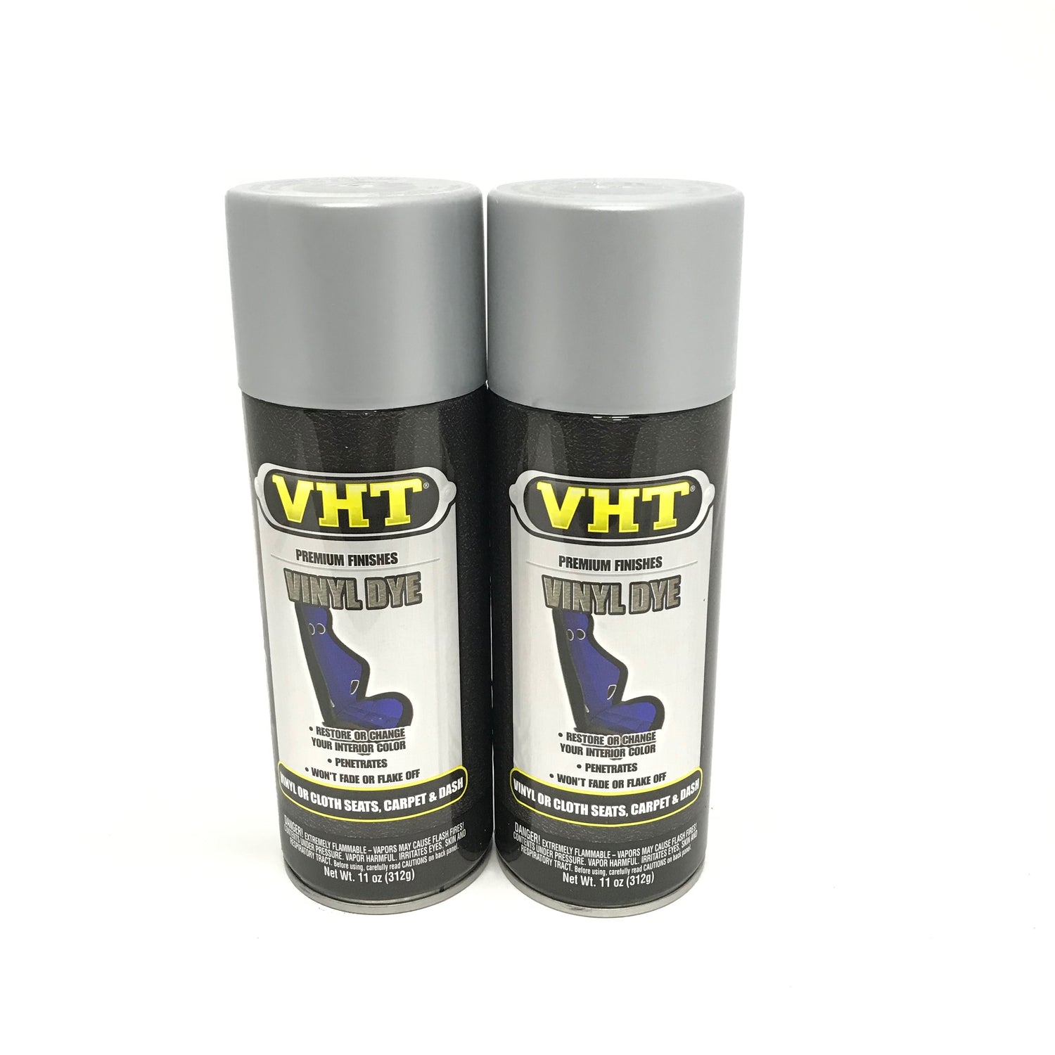 VHT SP946-2 PACK SILVER Satin Vinyl Dye Carpet, Dashboards, Vinyl Seats, Carpet
