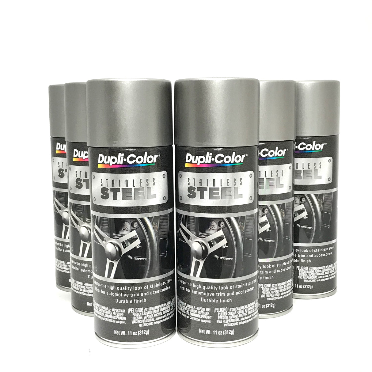 Duplicolor SS100-6 Pack Stainless Steel Coating - 11 oz Aerosol Can