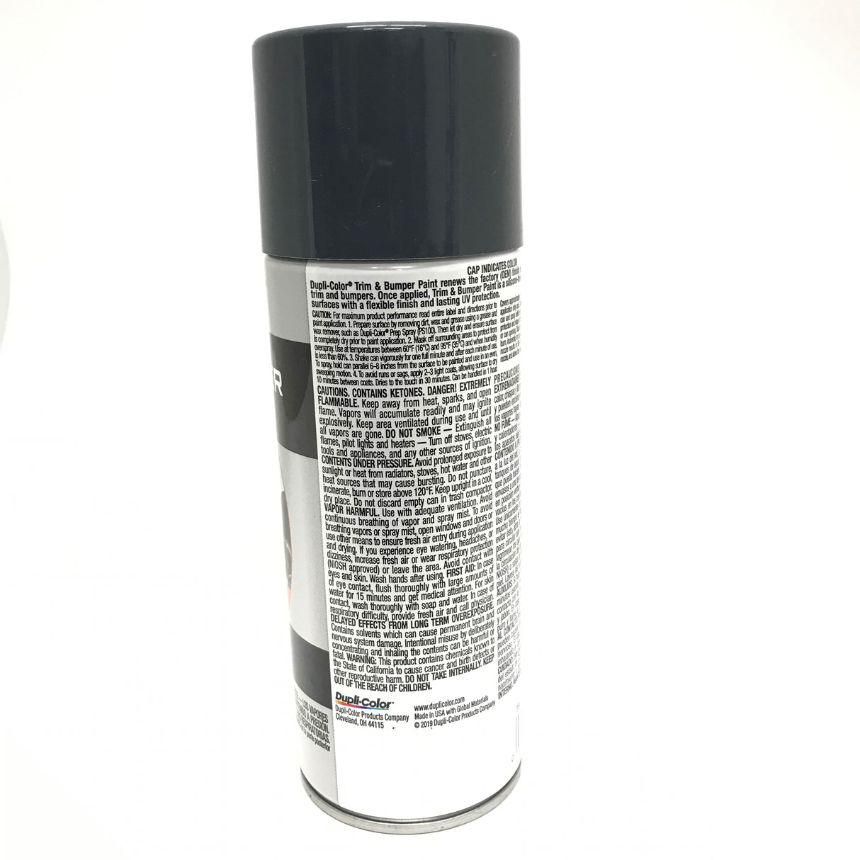 Duplicolor TB102 DARK CHARCOAL Trim & Bumper Paint - 11 oz Aerosol