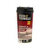 Tub O' Towels TW40-CP - Carpet & Upholstery Wipes - 40 ct.