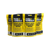 Tub O' Towels TW01-6 - 4 Pack Heavy Duty Multi-Surface Cleaning Wipes - Resealable 6 pack