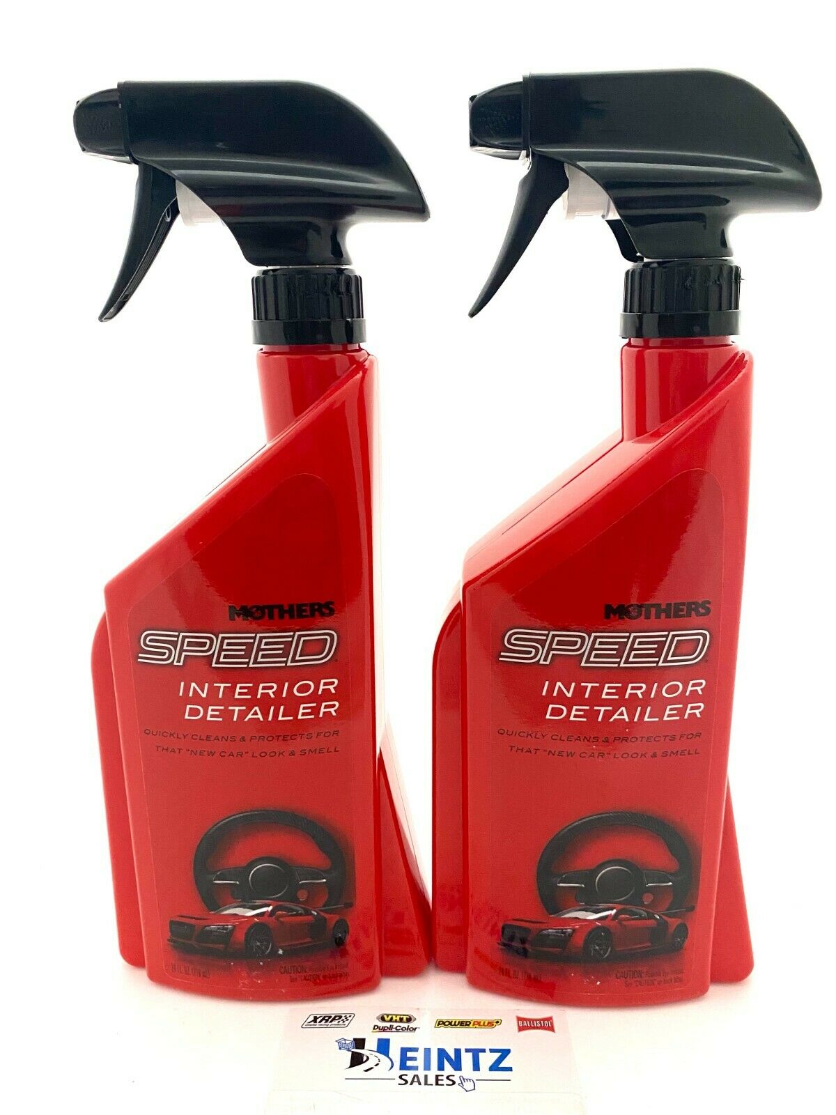 MOTHERS 18324 Speed Interior Detailer 2 PACK - Clean & Protect - Ammonia-Free - 24 oz.