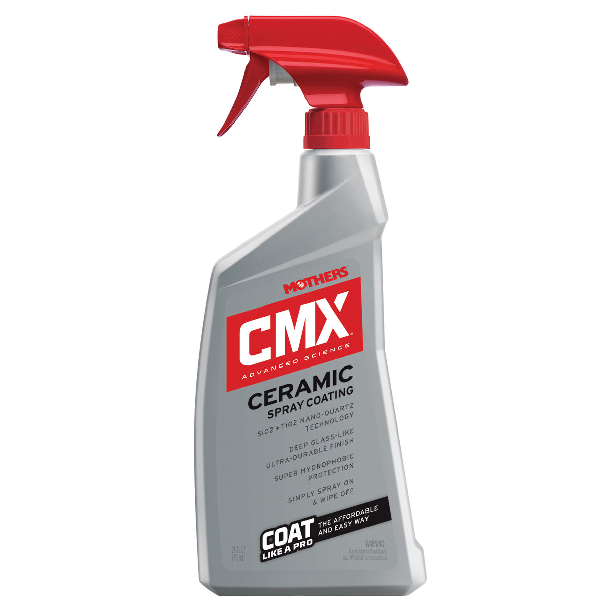 MOTHERS 01024 CMX Ceramic Spray Coating - Ultra-Durable - Hydrophobic - Wax - 24 oz.