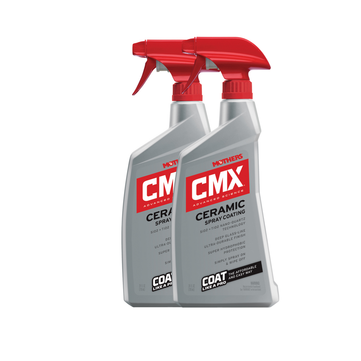 MOTHERS 01024 CMX Ceramic Spray Coating  2 PACK - Ultra-Durable - Hydrophobic - Wax - 24 oz.
